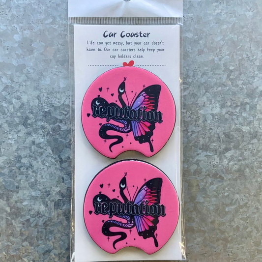 Reputation Pink Car Coaster Set