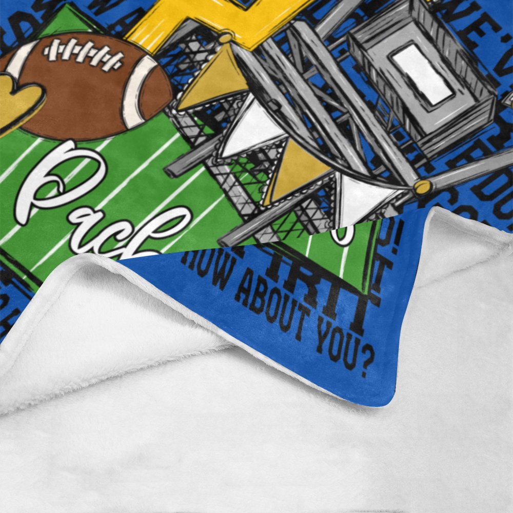 Smithfield Packers We've Got Spirit Football Theme Fleece Throw Version 4