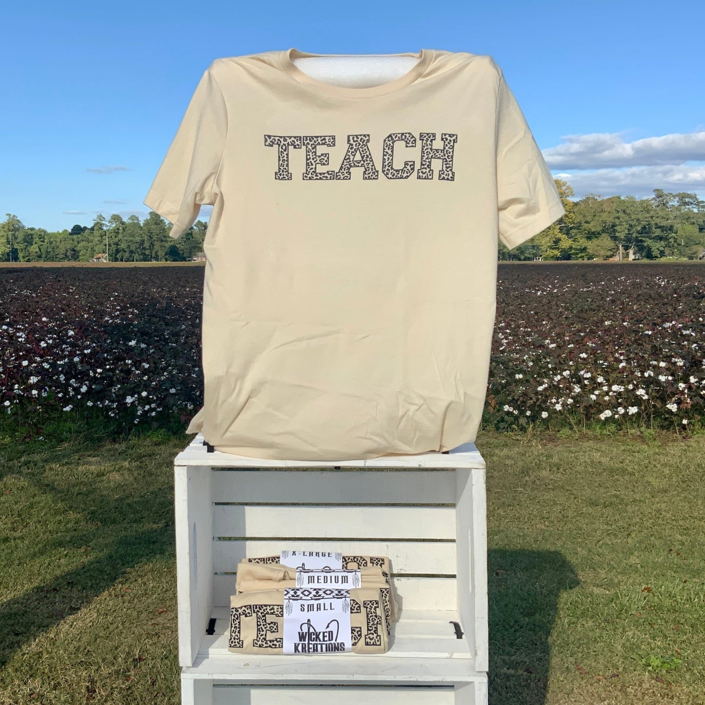 Teach Animal Print T-Shirt - RTS